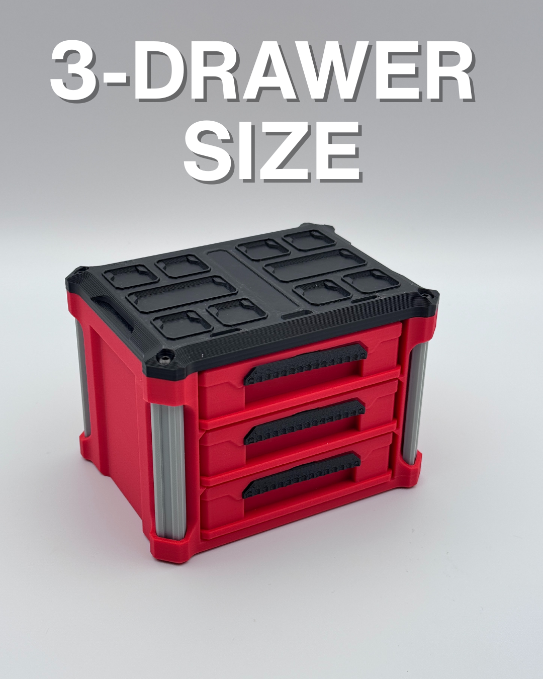 Milwaukee Packout Inspired Desktop Accessory | The Original | 3D Printed Storage Solution | Christmas Gift