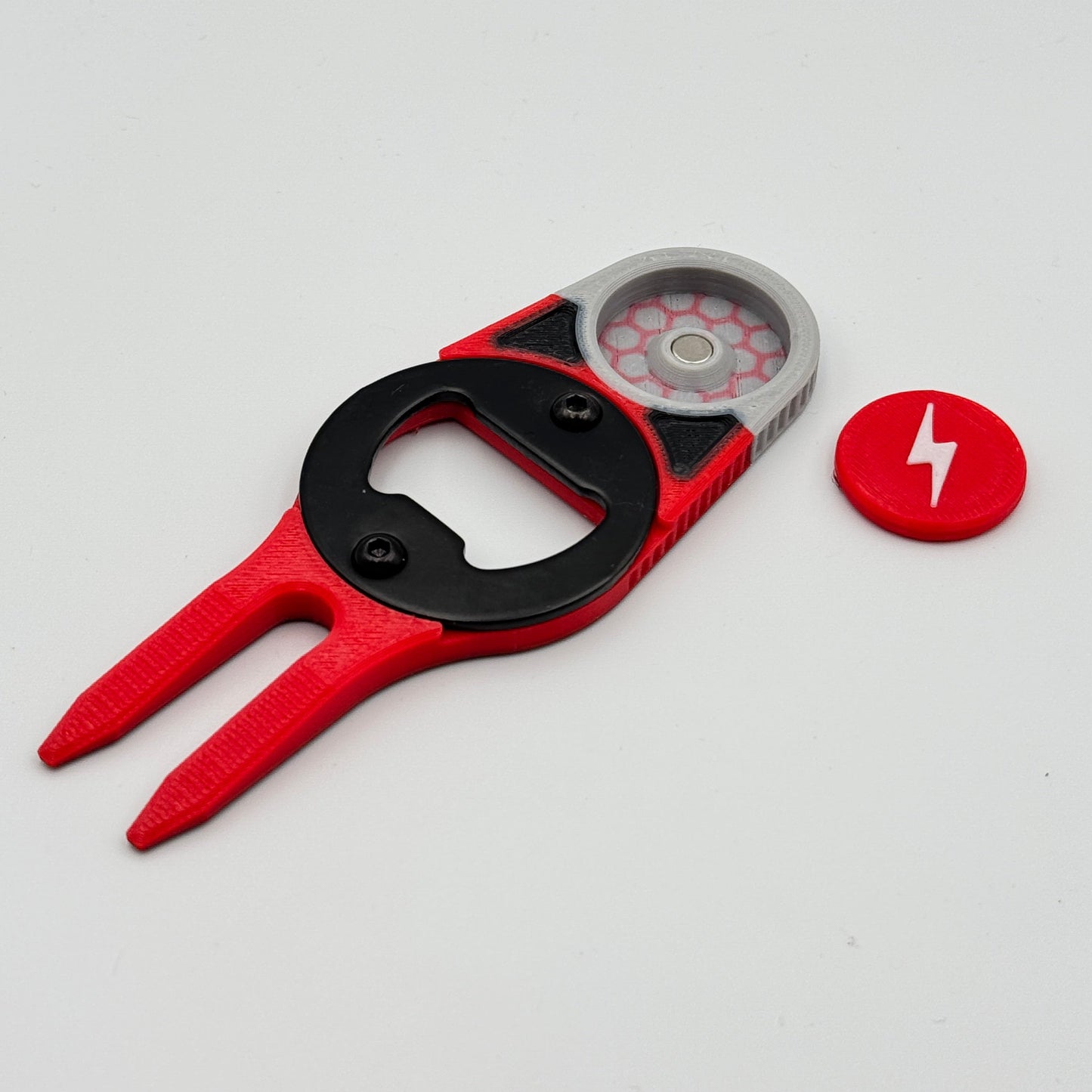 Milwaukee Packout Inspired Golf Divot Tool | The Original | 3D Printed Divot Tool with Bottle Opener and Ball Marker | Easter Gift