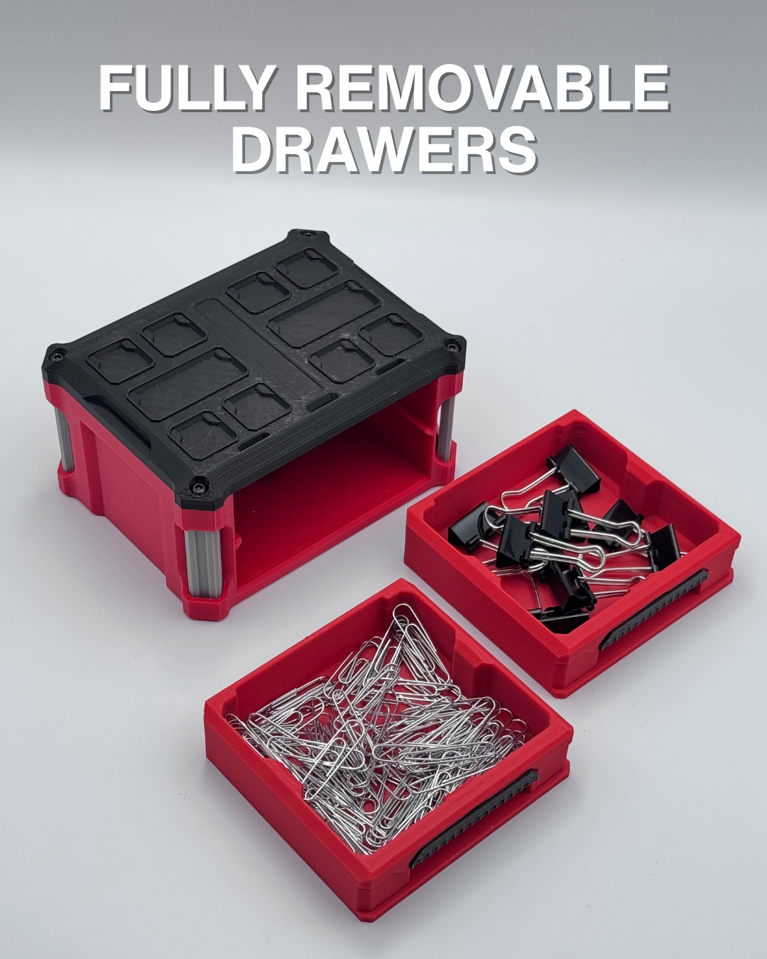 Milwaukee Packout Inspired Desktop Accessory | The Original | 3D Printed Storage Solution | Christmas Gift